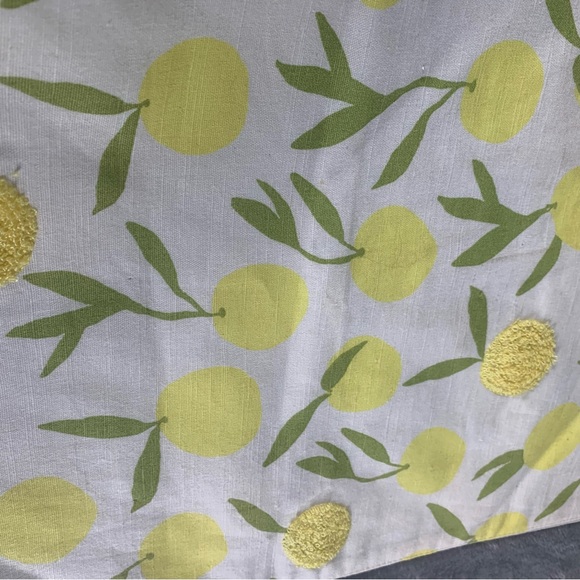 Opal House Lemons Set With Table Runner & 6 Matching NWT Placemats Tassels - Picture 14 of 16